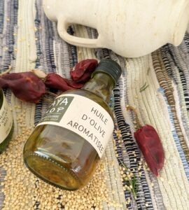 Huile d'olive aromatisée 250 ml